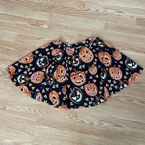 Halloween Pumpkin Circle Skirt